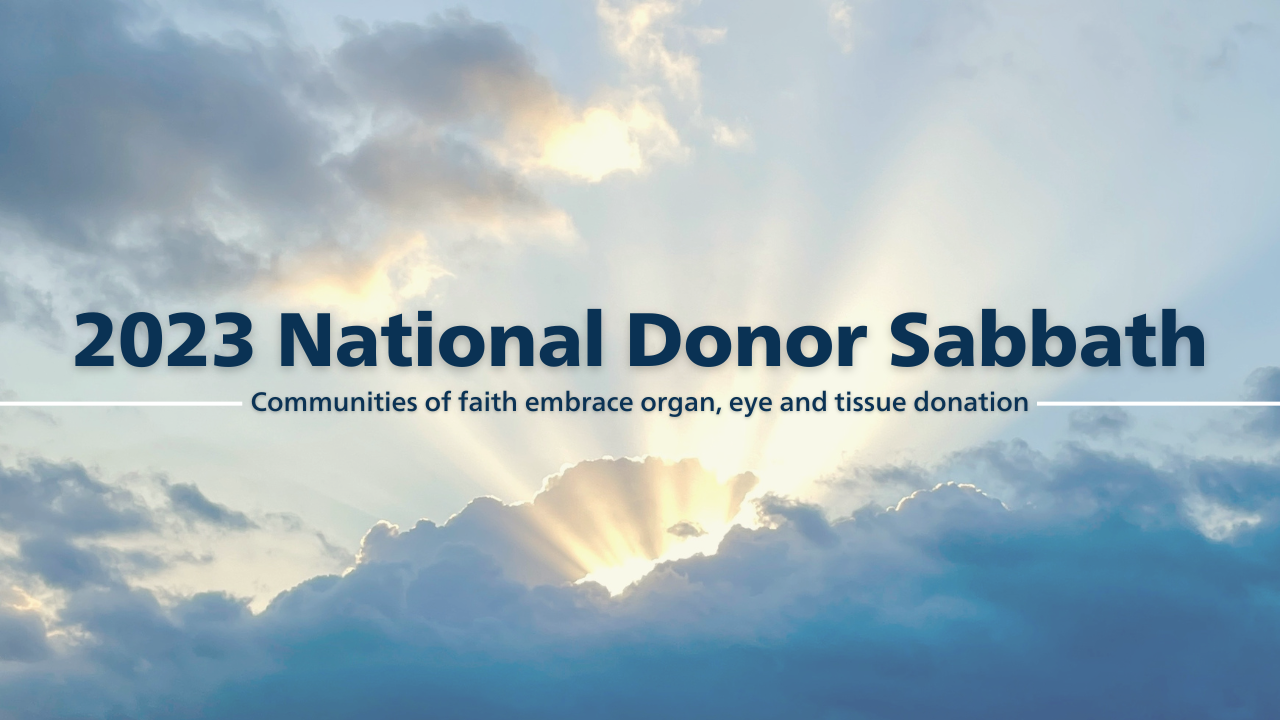 Donor Alliance National Donor Sabbath: Pope Card Request - Donor Alliance